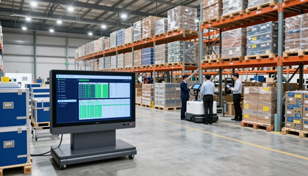 Advanced inventory control and tracking systems in a modern facility